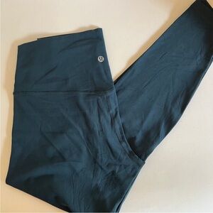 Lululemon Align High Rise Dark Teal 28' Inseam Athletic Legging 10